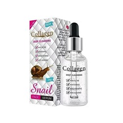 Cыворотка для лица с муцином улитки и коллагеном Collagen Deep Cleansing Snail Face Serum 30 g