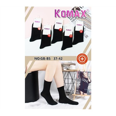 Женские носки Komax GB-B5 чёрные хлопок