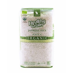 Рис жасмин белый органический Jasmine Rice Organic Sawat-D 1 кг.