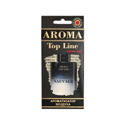 Ароматизатор для авто подвесной картонный парфюмированный AROMA TOP LINE по мотивам  SAUVAGE