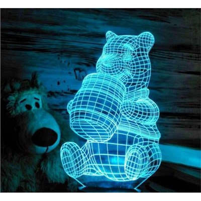 3D светильник Винни-Пух оптом