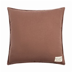 Подушка Этель, 45х45+1 см, коричневый, 100% хлопок